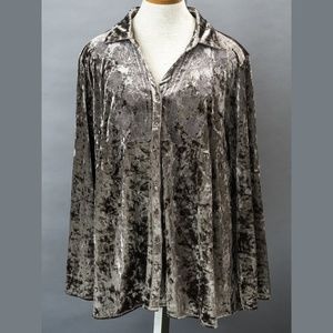 blouse Andree by Unit metallic velvet style XL